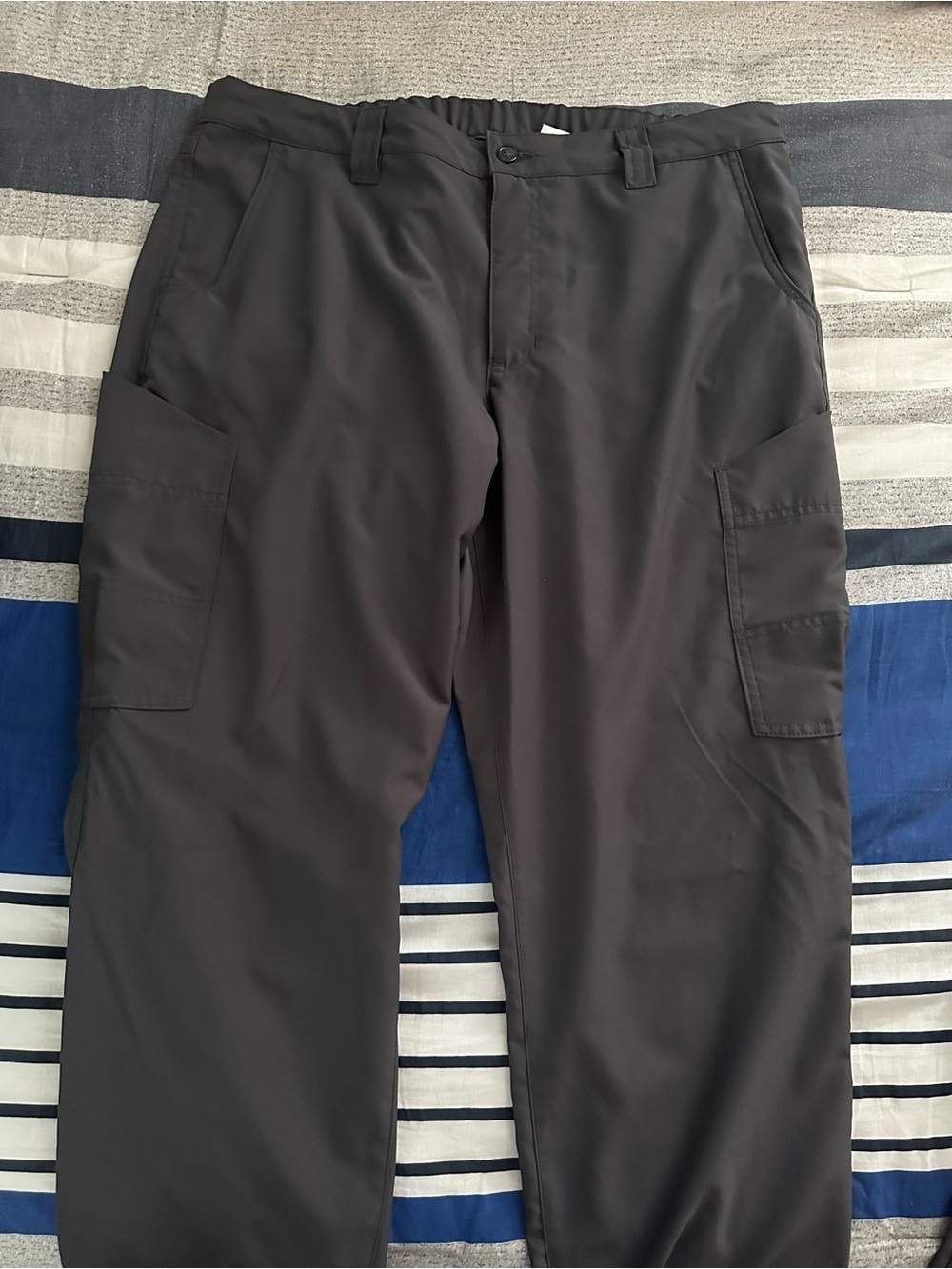 Women’s gray Cargo Work Pants by cintas